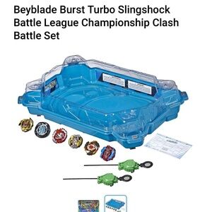Burst Turbo Slingshock Battle League Championship Clash Set - Blue
